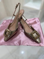 Slingback in Pelle Gold Roberto Festa