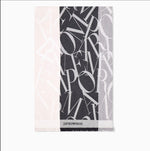 Stola Emporio Armani con  Logo Jacquard e Frange