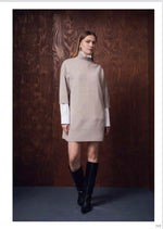 Abito in Cashmere con Manicotti Arovescio