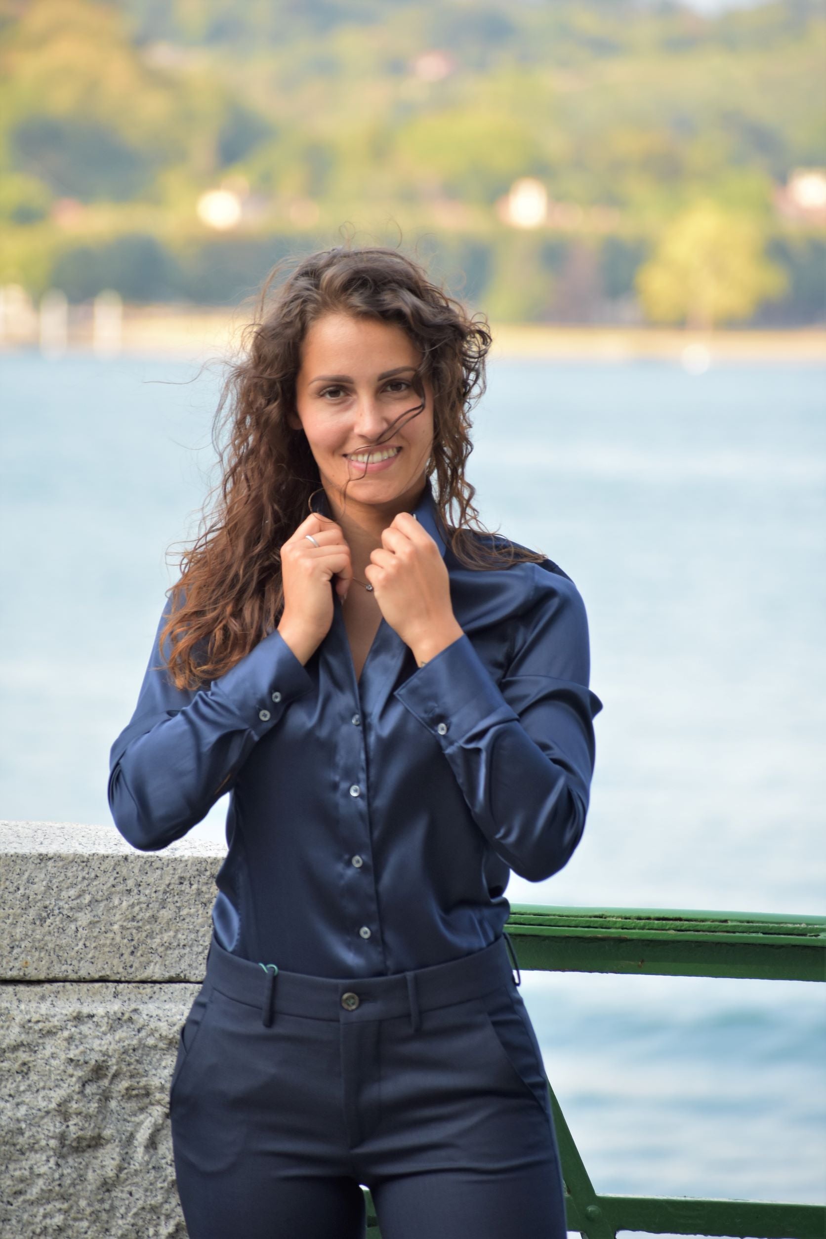 Camicia in Seta Elasticizzata Caliban